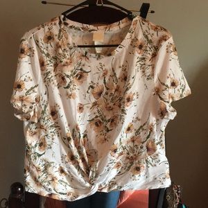H&M twist front T-shirt